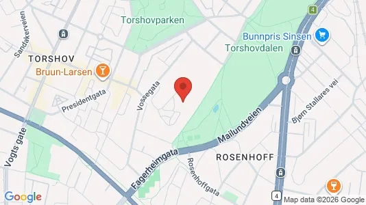 Rooms for rent i Oslo Sagene - kort over placeringen