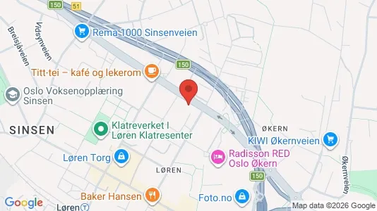 Apartments for rent i Oslo Grünerløkka - kort over placeringen