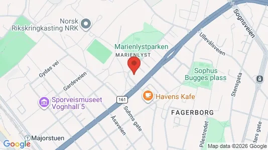 Rooms for rent i Oslo St. Hanshaugen - kort over placeringen