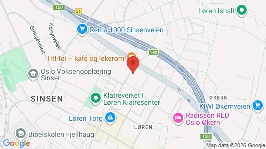 Rooms for rent i Oslo Grünerløkka - kort over placeringen