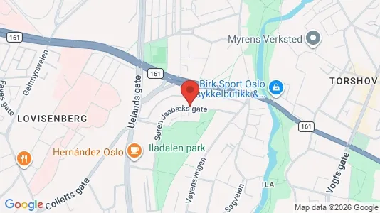 Apartments for rent i Oslo Sagene - kort over placeringen