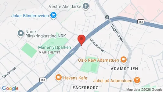 Rooms for rent i Oslo St. Hanshaugen - kort over placeringen