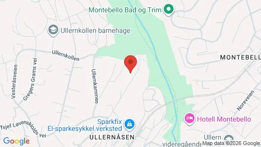 Apartments for rent i Oslo Ullern - kort over placeringen