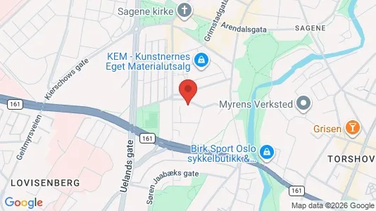 Apartments for rent i Oslo Sagene - kort over placeringen