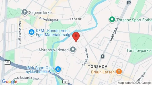 Apartments for rent i Oslo Sagene - kort over placeringen