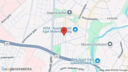 Rooms for rent i Oslo Sagene - kort over placeringen