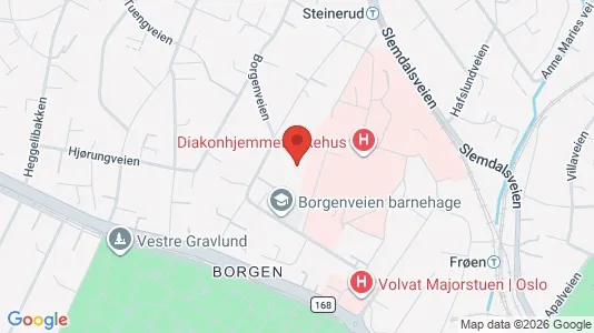 Rooms for rent i Oslo Vestre Aker - kort over placeringen