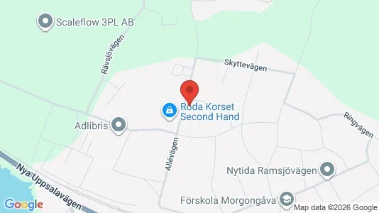 Apartments for rent i Heby - kort over placeringen