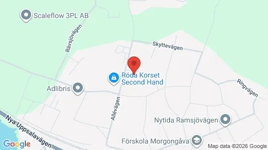 Apartments for rent i Heby - kort over placeringen