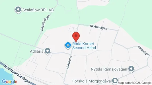 Apartments for rent i Heby - kort over placeringen
