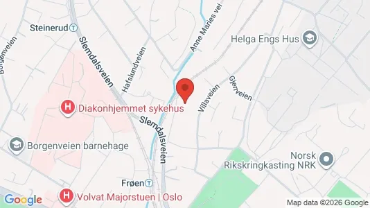 Rooms for rent i Oslo Vestre Aker - kort over placeringen