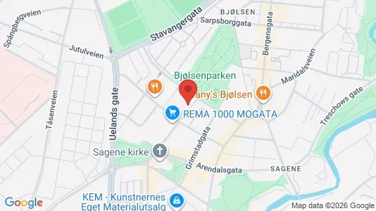 Apartments for rent i Oslo Sagene - kort over placeringen