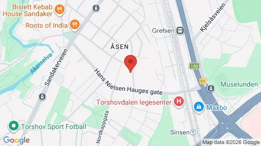 Apartments for rent i Oslo Sagene - kort over placeringen