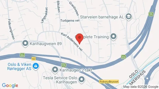 Apartments for rent i Oslo Stovner - kort over placeringen
