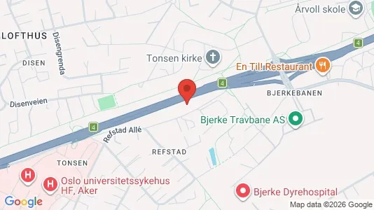 Rooms for rent i Oslo Bjerke - kort over placeringen