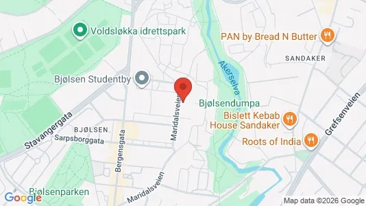 Apartments for rent i Oslo Sagene - kort over placeringen