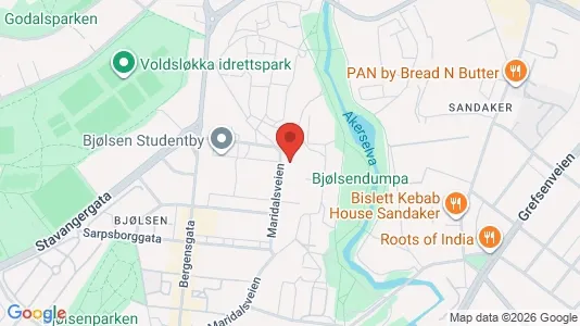 Apartments for rent i Oslo Sagene - kort over placeringen