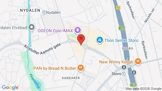Rooms for rent i Oslo Sagene - kort over placeringen