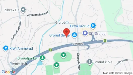 Apartments for rent i Oslo Grorud - kort over placeringen