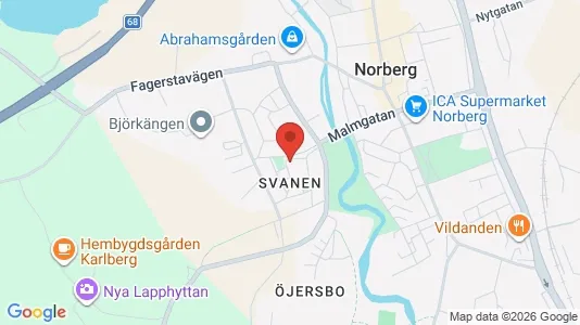 Apartments for rent i Norberg - kort over placeringen