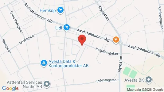 Apartments for rent i Avesta - kort over placeringen