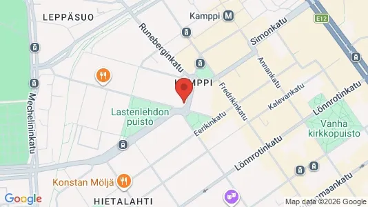 Apartments for rent i Helsinki Eteläinen - kort over placeringen