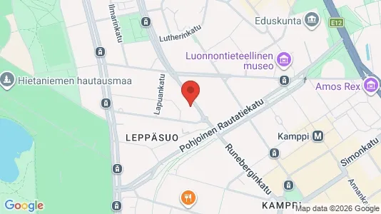 Apartments for rent i Helsinki Eteläinen - kort over placeringen
