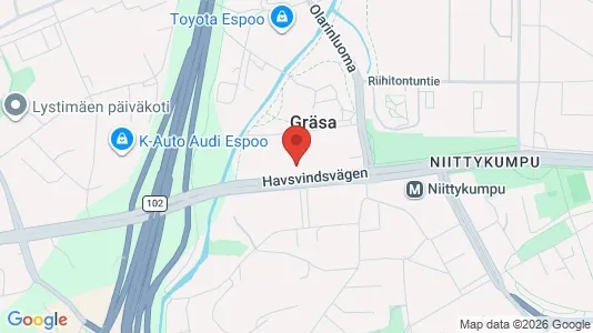 Apartments for rent i Espoo - kort over placeringen