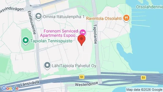Apartments for rent i Espoo - kort over placeringen