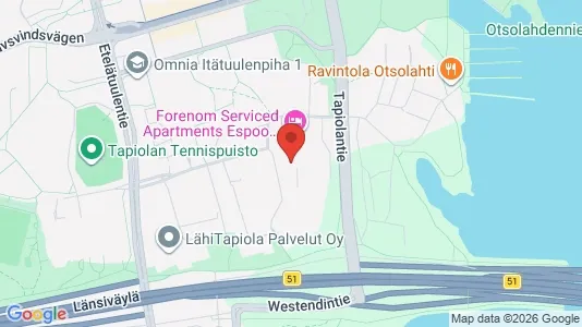 Apartments for rent i Espoo - kort over placeringen