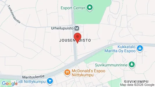 Apartments for rent i Espoo - kort over placeringen
