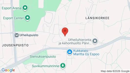 Apartments for rent i Espoo - kort over placeringen