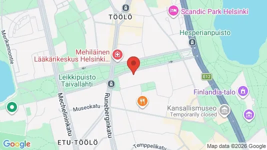 Apartments for rent i Helsinki Eteläinen - kort over placeringen