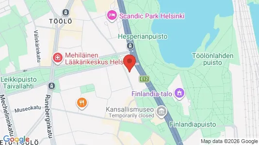 Apartments for rent i Helsinki Eteläinen - kort over placeringen