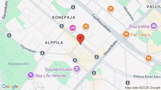 Rooms for rent i Helsinki Keskinen - kort over placeringen