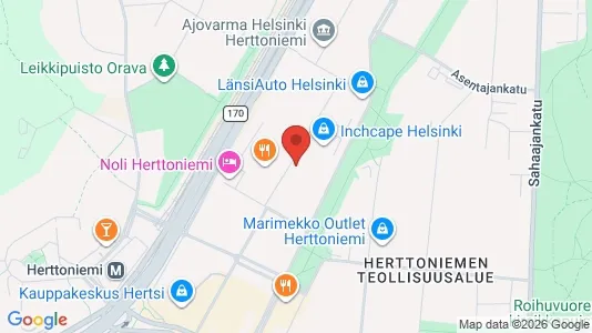 Apartments for rent i Helsinki Kaakkoinen - kort over placeringen
