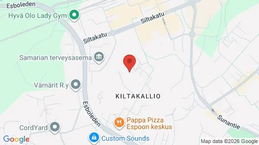 Apartments for rent i Espoo - kort over placeringen