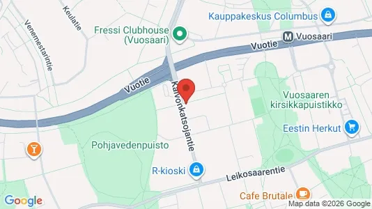 Apartments for rent i Helsinki Itäinen - kort over placeringen