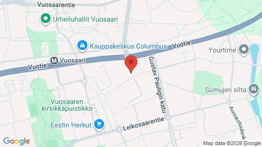 Apartments for rent i Helsinki Itäinen - kort over placeringen