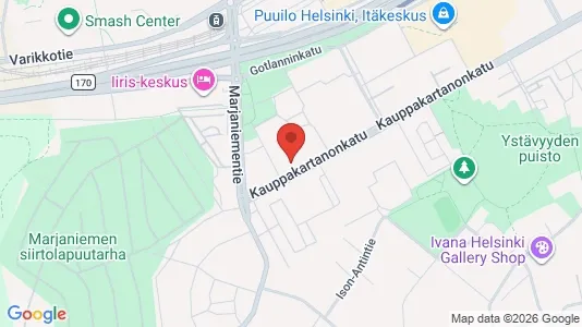 Apartments for rent i Helsinki Itäinen - kort over placeringen