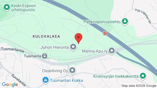 Apartments for rent i Espoo - kort over placeringen