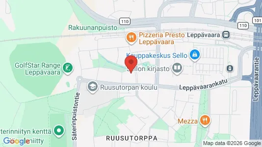 Apartments for rent i Espoo - kort over placeringen