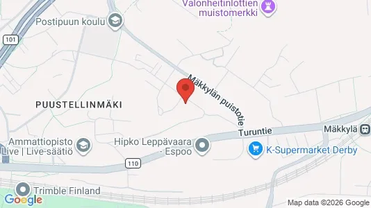 Apartments for rent i Espoo - kort over placeringen