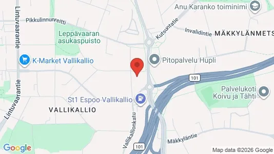 Apartments for rent i Espoo - kort over placeringen