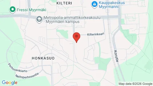 Apartments for rent i Vantaa - kort over placeringen
