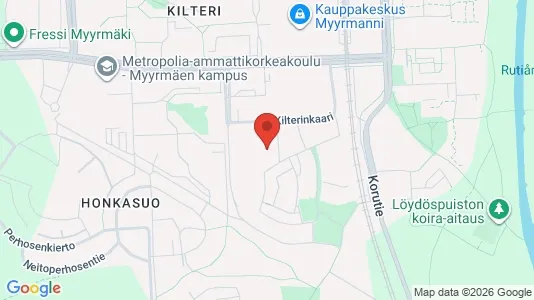 Apartments for rent i Vantaa - kort over placeringen