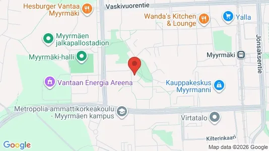 Apartments for rent i Vantaa - kort over placeringen