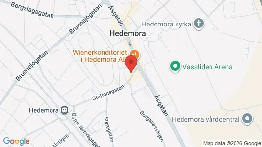 Apartments for rent i Hedemora - kort over placeringen