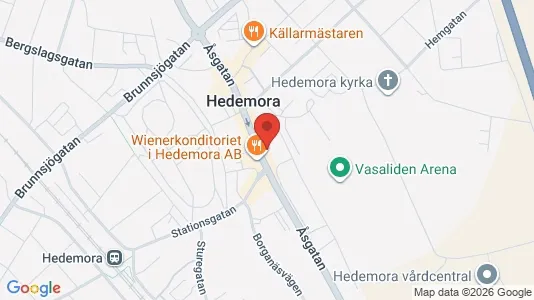 Apartments for rent i Hedemora - kort over placeringen
