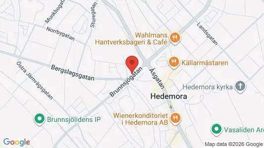 Apartments for rent i Hedemora - kort over placeringen